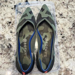 Green Camo Rothy’s (size 9.5)